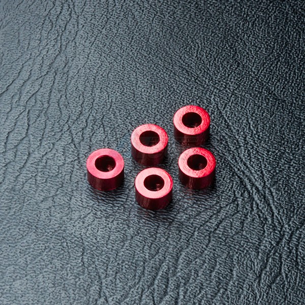 MST MST RMX-D Aluminum Spacer 3 x 5.5 x 3.0 (5) Red