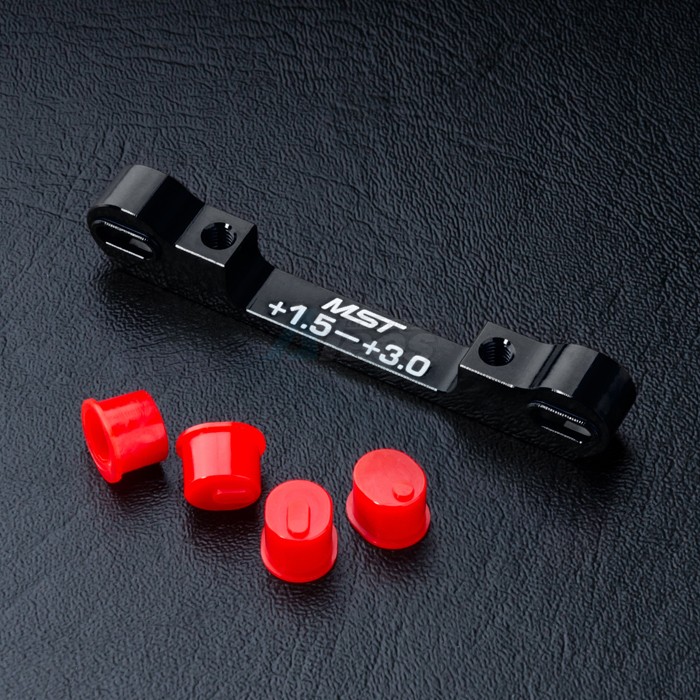 MST Miscellaneous All Adjustable Aluminum Suspension Mount (+1.5-+3.0) Black