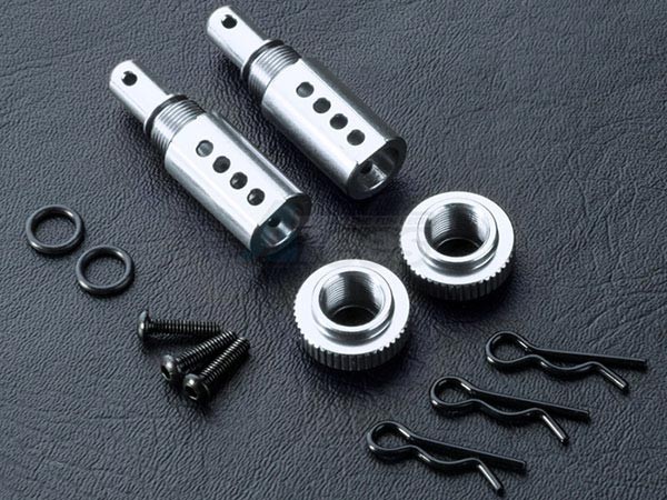 MST Miscellaneous All Aluminum Adjustable Body Post (2) Silver