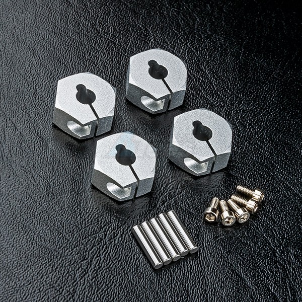 MST MST CMX Aluminum Hex. Wheel Hubs 6MM (4) Silver
