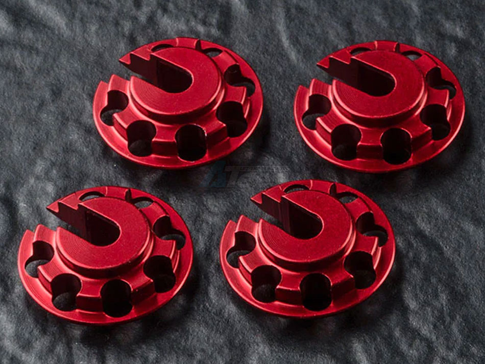 MST Miscellaneous All Lightweight Lowered Aluminium Shocks Mount (4) Red