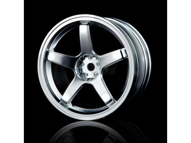 MST Miscellaneous All 5 Spokes Wheel (+3) (4) Flat Silver