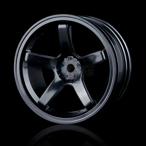 MST Miscellaneous All 5 Spokes Wheel Offset 5 (4) Black