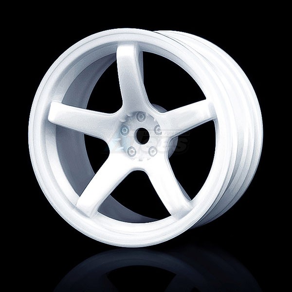 MST Miscellaneous All 5 Spokes Wheel Offset 5 (4) White