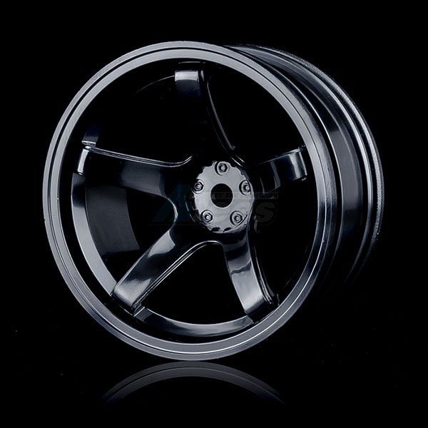 MST Miscellaneous All 5 Spokes Wheel Offset 8 (4) Black