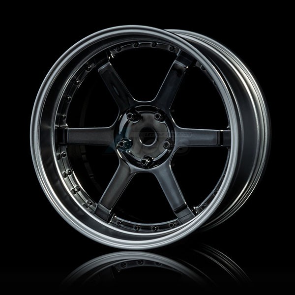 MST Miscellaneous All 106 Offset Changeable Wheel Set (4) Silver Black