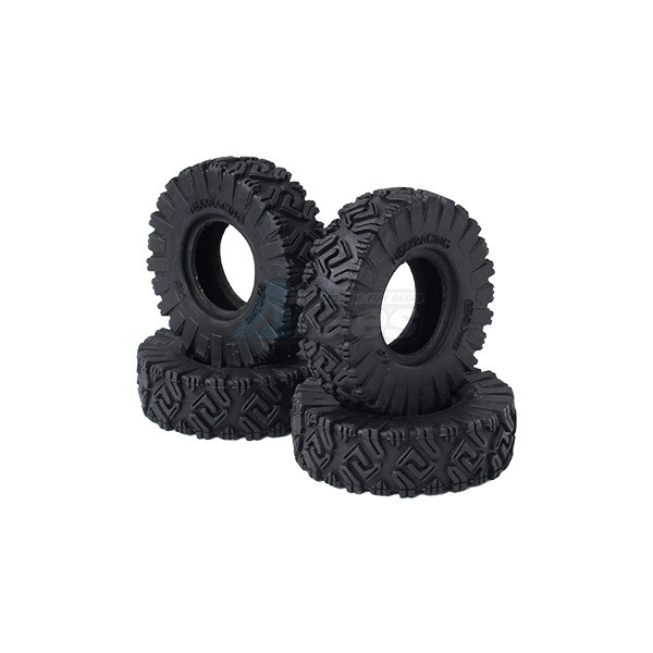 Nexx Racing Miscellaneous All Gekko 1.0 Rubber M/T (Multi Terrain) Tires (Soft) for 1/24 RC Crawler Car (4pcs)