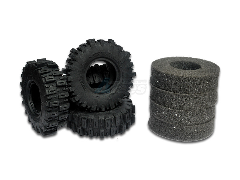 Nexx Racing Miscellaneous All Gekko 1.0 Rubber Mud-Terrain Tires (Soft) for 1/24 RC Crawler Car (4pcs)
