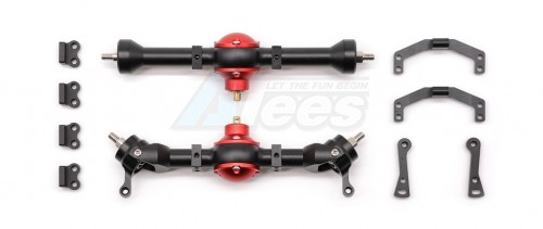 Orlandoo Hunter Model Orlandoo Hunter Model Orlandoo Hunter Jeep Rubicon 55mm Metal Front & Rear Axle Set Black