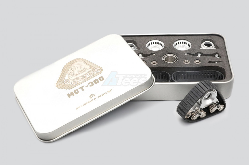Orlandoo Hunter Model Miscellaneous All Metal Continuous Track (1 Pair) for 1/32 & 1/35 RC Crawler Silver