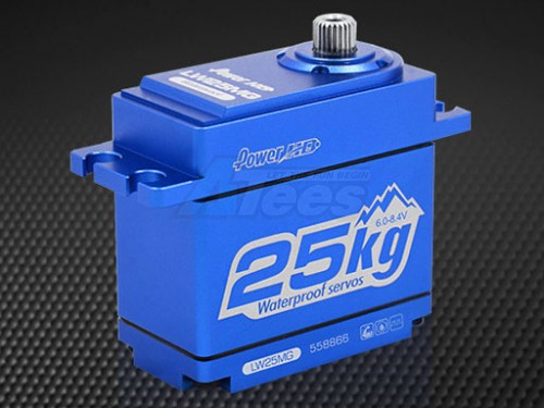 Power HD Miscellaneous All HV Waterproof Digital Servo 25kg / 347.2oz / 0.14s @7.4V Full Metal Case for 1/10 Crawler & Buggy