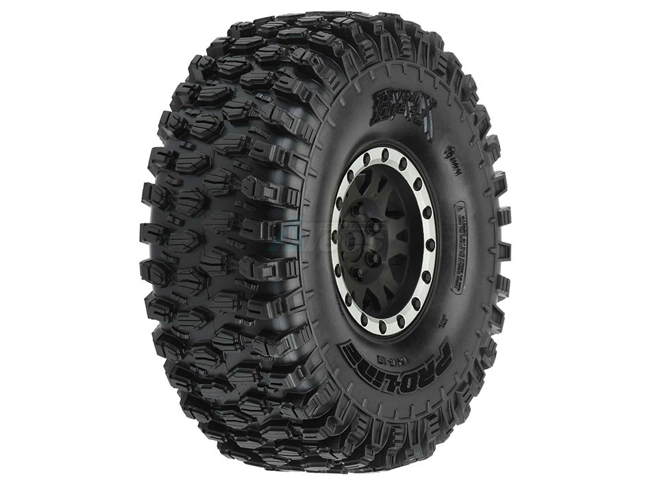 Pro-Line Racing Miscellaneous All 1/10 Hyrax Predator F/R 1.9 Inch Mounted 12mm Blk/Slvr Impulse (2)
