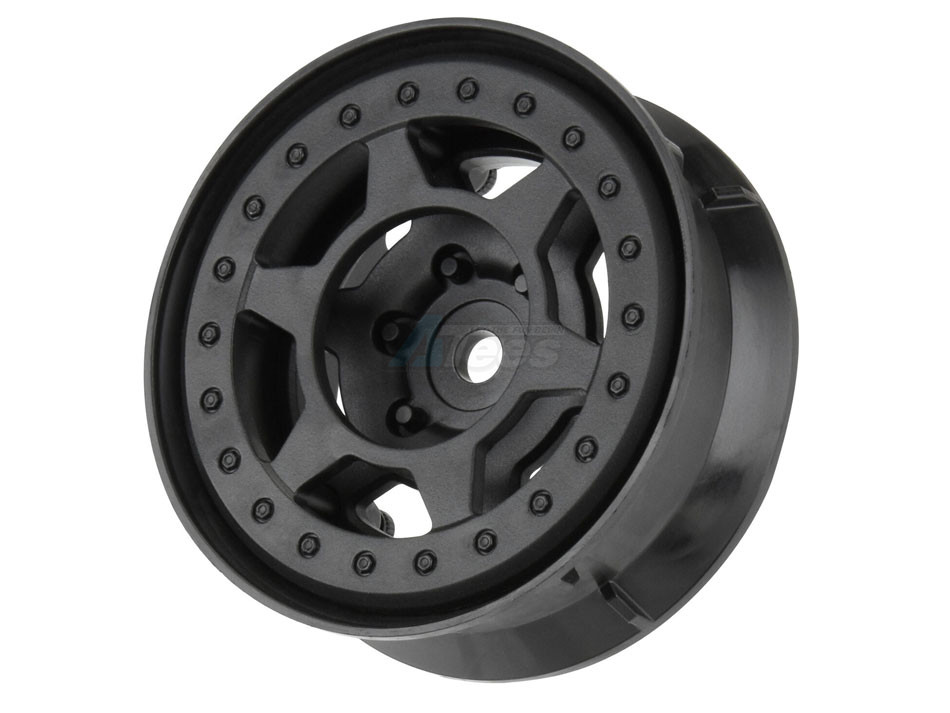Pro-Line Racing Miscellaneous All 1/10 Holcomb F/R 1.9 Inch Crawler Bead-Loc Whls (2) Blk