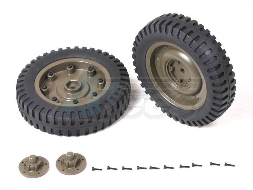 ROC Hobby ROC Hobby SCALER 1/6 1941 MB Scaler Front Wheels Assembly (1 Pair)