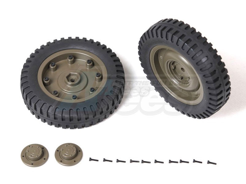 ROC Hobby ROC Hobby SCALER 1/6 1941 MB Scaler Rear Wheels Assembly (1 Pair)