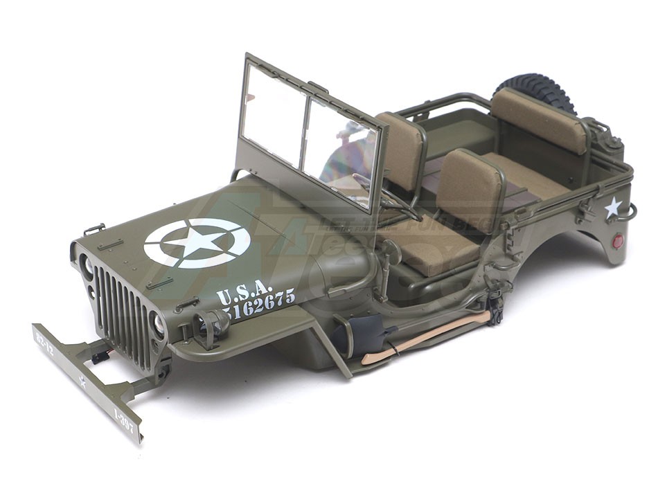 ROC Hobby ROC Hobby SCALER 1941 MB Scaler 4x4 Truck Hard Body w/ Mini Steering Servo & LEDs