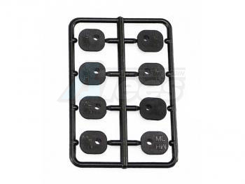 Serpent Miscellaneous All Inserts for upright alu V2 (8) SRX8 (SER600987)