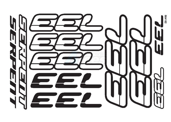 Serpent Serpent S-733 Decal Sheet 733 (2)