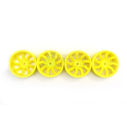 Speedmind Miscellaneous All Turbine-Blade Wheel 24MM Yellow 0-Off