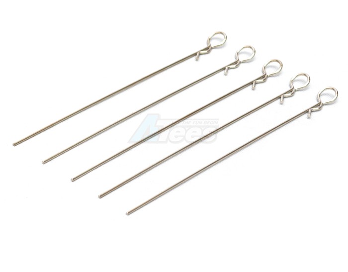 Speedmind Miscellaneous All Heavy Duty Bent Long Body Clips (5) Silver