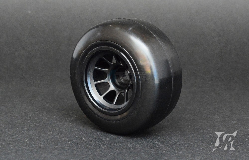 Sweep Racing Miscellaneous All 1/10 Formula 1 Front Pre-Glued Slick Tires V5 Hard (2 Tires With Inserts And Wheels)