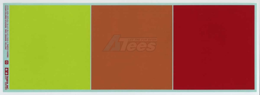 Tamiya Miscellaneous All Clear Colored Stickers (Red Orange Yellow)