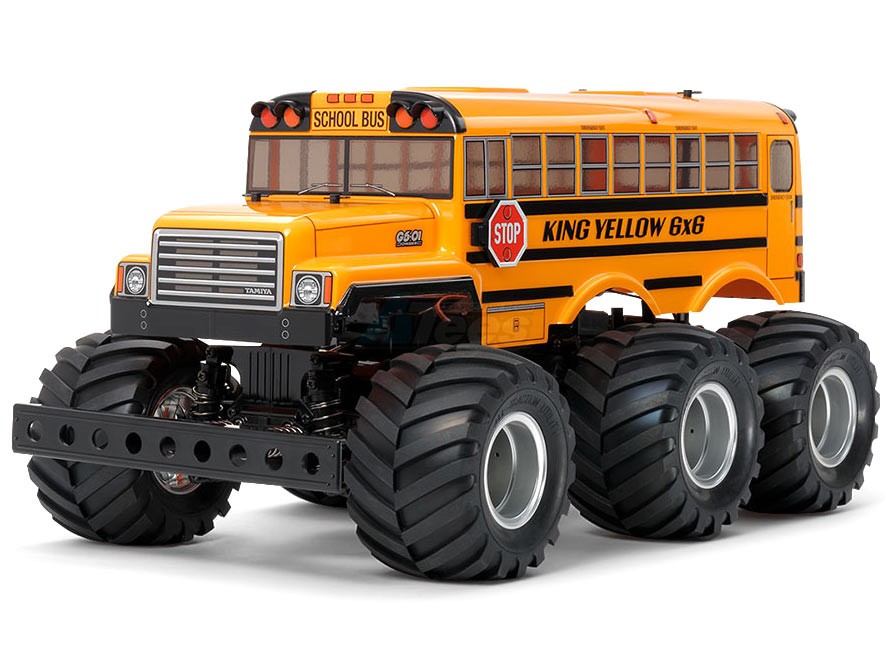 Tamiya Miscellaneous All 1:18 G6-01 King Yellow 6x6 Monster Truck EP Car Kit