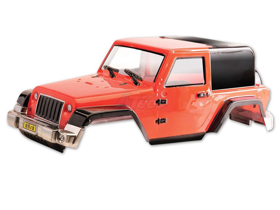 Team C Miscellaneous All Clear Jeep Rubicon 1/10 Rock Crawler Body For 300mm Chassis