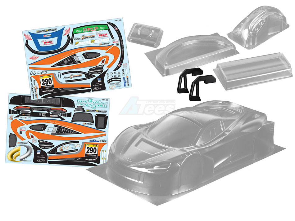 Team C Miscellaneous All 1/10 Mclaren 720S GT3 (190MM) w/ 290 Sticker