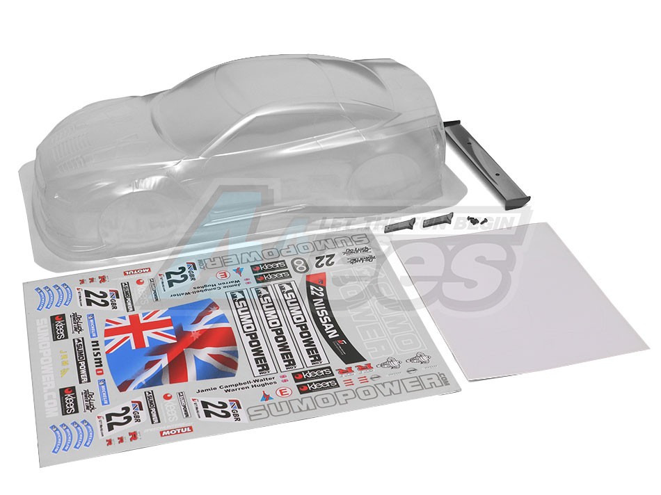 Team C Miscellaneous All 1/10 GTR Nismo Width 190mm Body w/ Sumopower Sticker