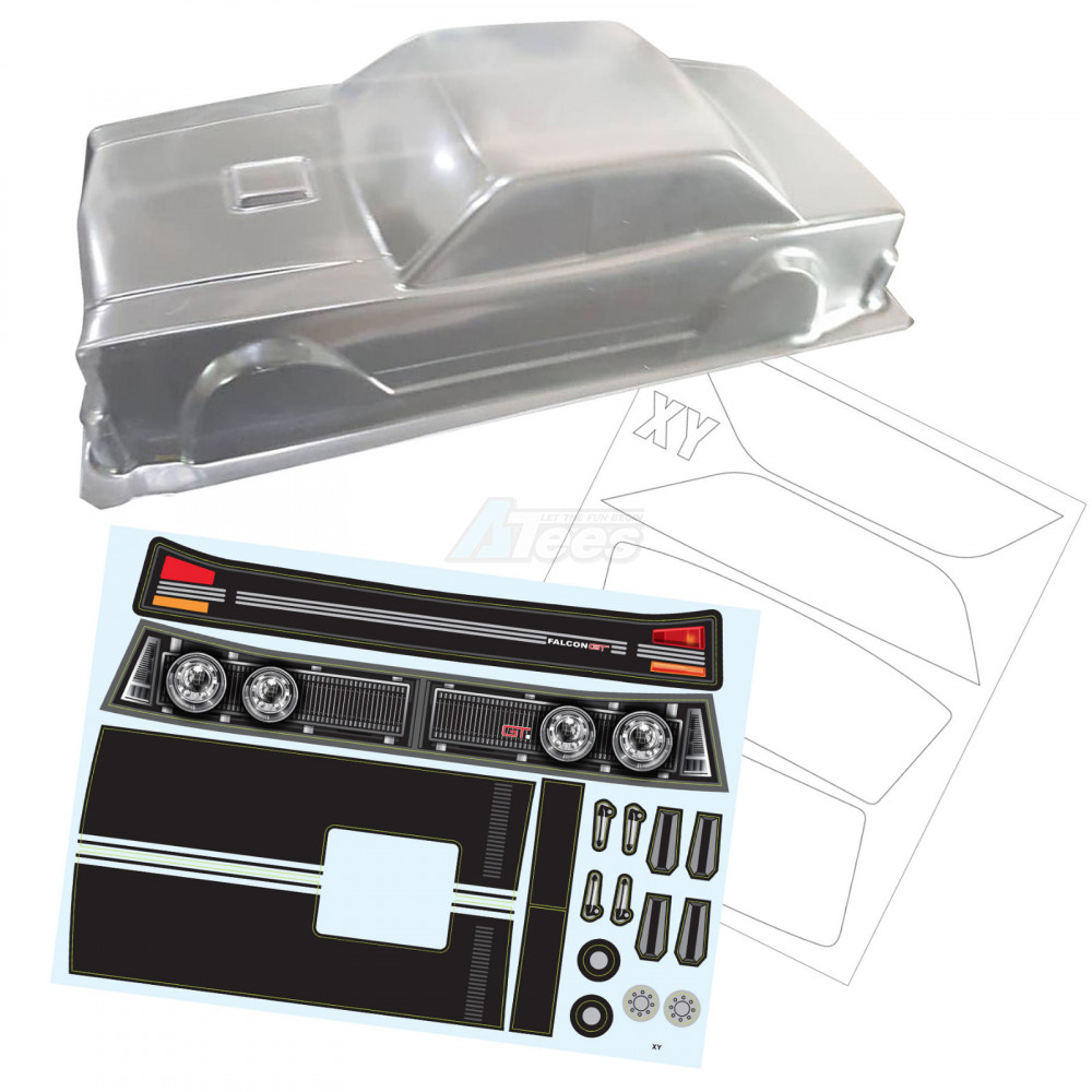 Team C Miscellaneous All Falcon XY 351GT Width 200mm Body w/ Sticker