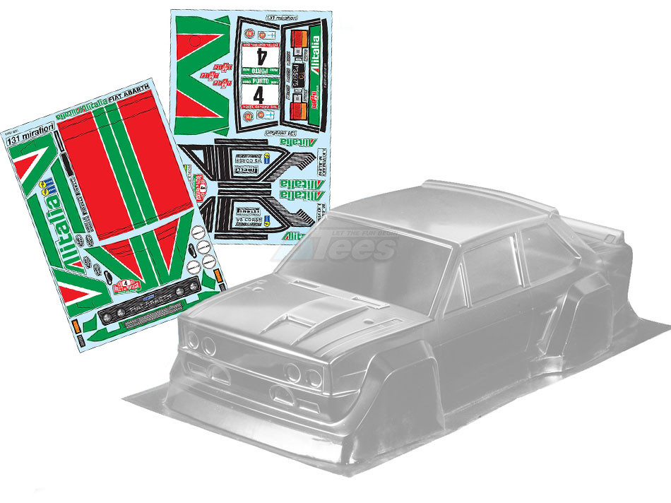Team C Miscellaneous All 1/10 Flat 131 Rally (190MM) w/ Alitalia Sticker