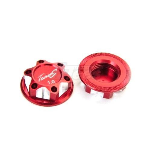 Team C Team C GT8LE 17mm Anit Locknut (red)