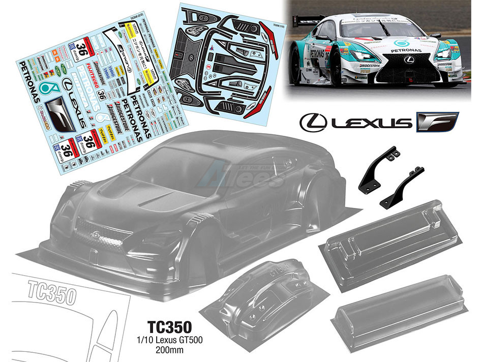 Team C Miscellaneous All 1/10 Lexus GT500 w/ 36 Sticker