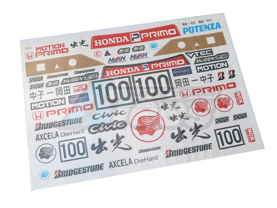 Team C Miscellaneous All 1/10 Idemtsu Decal Sticker A4