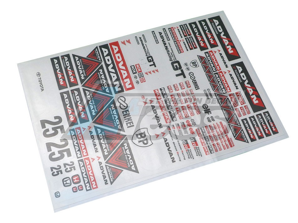 Team C Miscellaneous All 1/10 Advan Decal Sticker A4