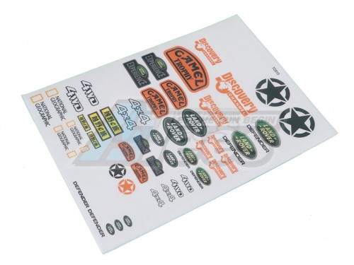 Team C Miscellaneous All 1/10 Land Rover Sticker A4