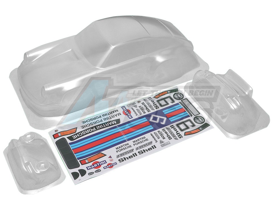 Team C Miscellaneous All 1/10 Mini 911 Wheelbase 210mm Body w/ 9 Sticker