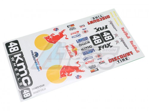 Team C Miscellaneous All Red Bull Sticker for TS401