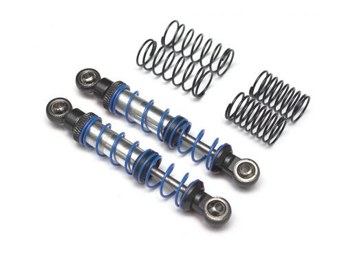 Team Raffee Co. Miscellaneous All Aluminum Double Spring Shocks 70mm (2) for Crawlers Black