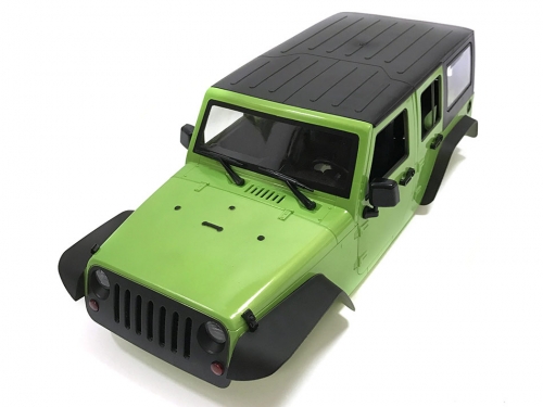 Team Raffee Co. Miscellaneous All 5 Door Rubicon Hard Body for 1/10 Crawler 313mm Kit Version Green