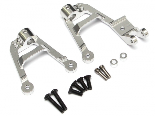Team Raffee Co. Axial SCX10 II Aluminum Front Shock Tower (2) Silver
