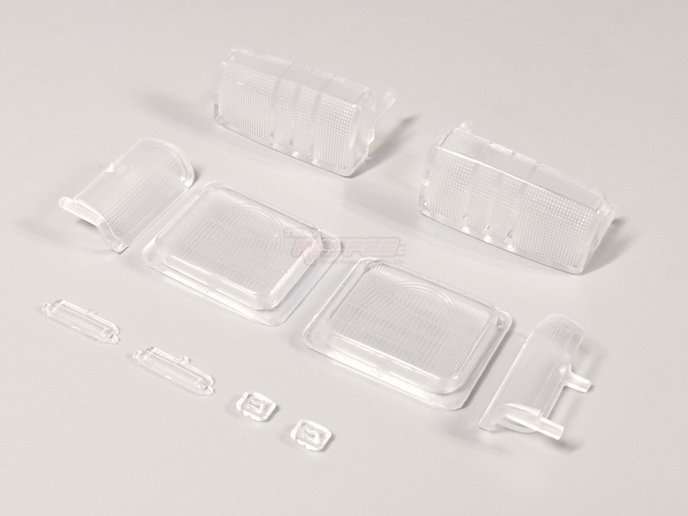 Team Raffee Co. Miscellaneous All Transparent Light Lenses Set for TRC/302836 Discovery Body