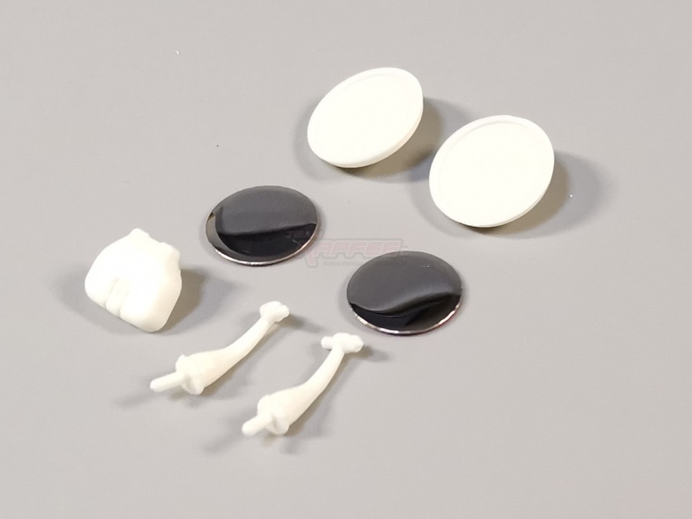 Team Raffee Co. Miscellaneous All Round Rear View Mirrors and Tank Cover for TRC/302457 Rover SUV First Gen Hard Body