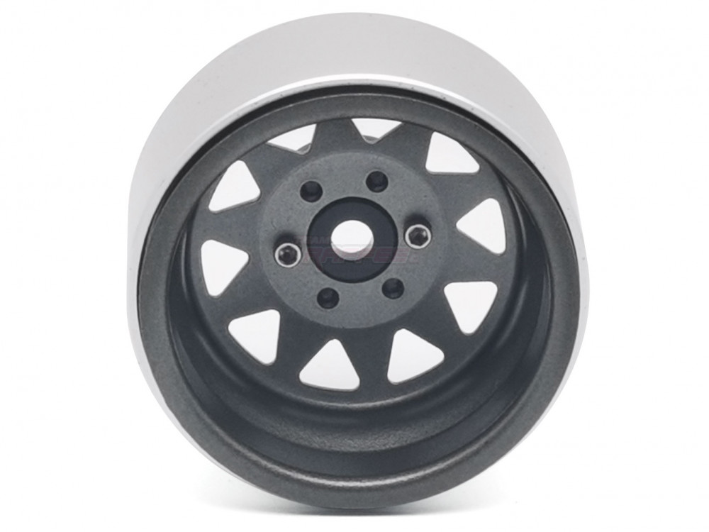 Team Raffee Co. Miscellaneous All 1.9 High Mass Steelie 6 Lug Beadlock Wheels Gun Metal