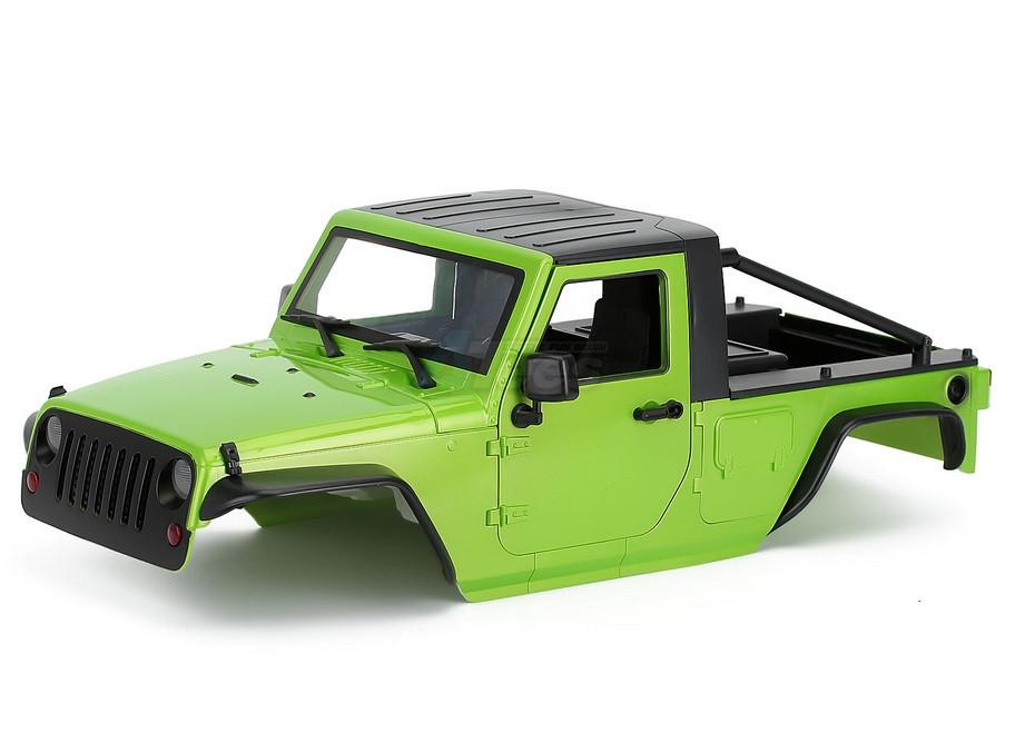 Team Raffee Co. Miscellaneous All Wrangler Pickup Hard Body for 1/10 Crawler 313mm Green