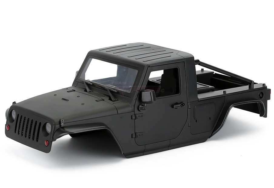 Team Raffee Co. Miscellaneous All Wrangler Pickup Hard Body for 1/10 Crawler 313mm Matte Black