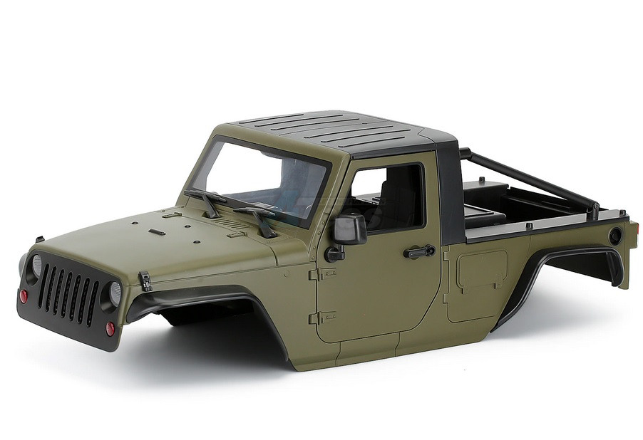 Team Raffee Co. Miscellaneous All Wrangler Pickup Hard Body for 1/10 Crawler 313mm Military