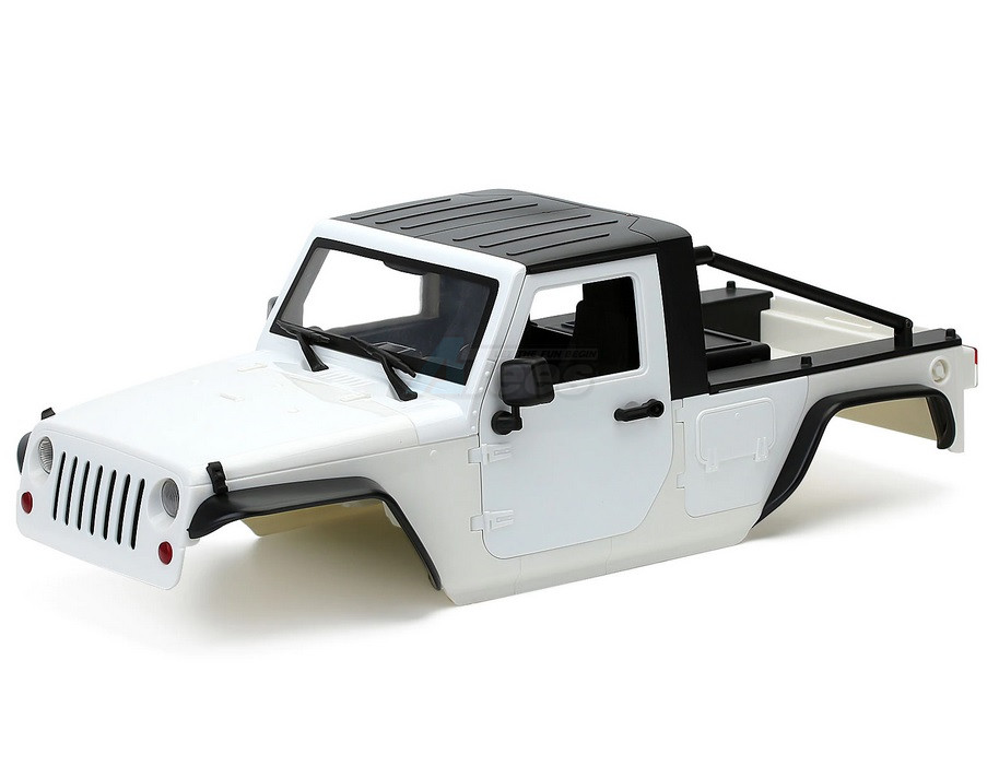Team Raffee Co. Miscellaneous All Wrangler Pickup Hard Body for 1/10 Crawler 313mm White