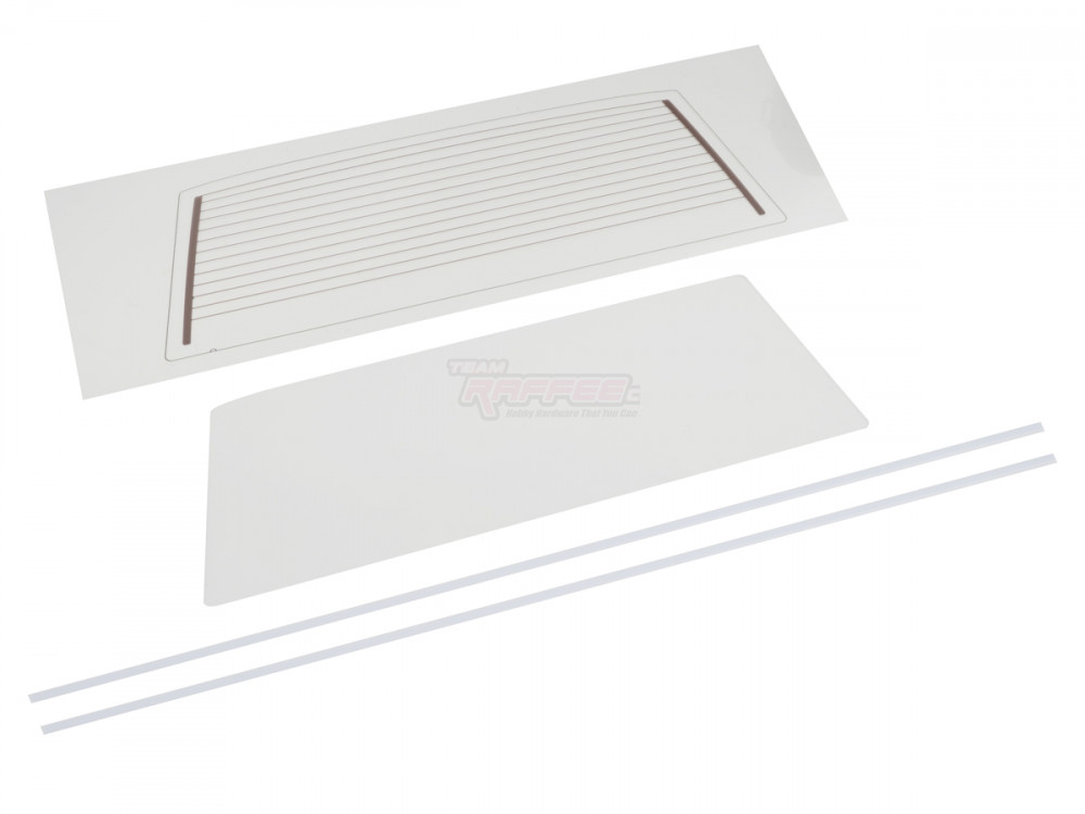 Team Raffee Co. Axial SCX10 Upgrade Rear Window with Heating Wire Pattern for TRC/302206 Cherokee XJ Body